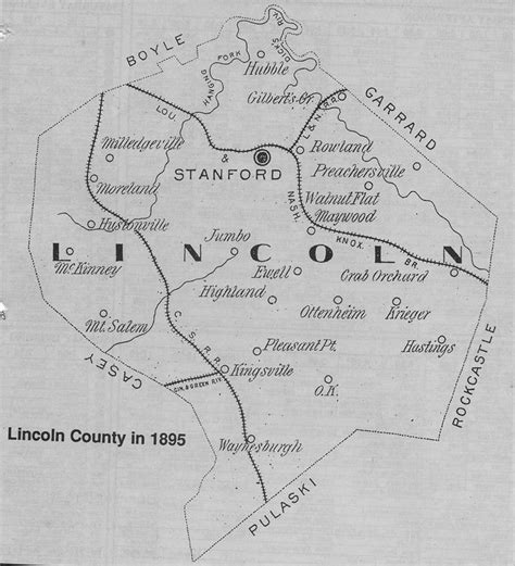 early map of Lincoln County!!! | Lincoln county, County, Map