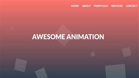 Animated Background HTML CSS