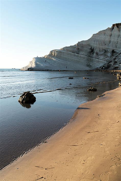 Scala Dei Turchi Cliff And Beach Photograph by Daniel Santacatalina ...