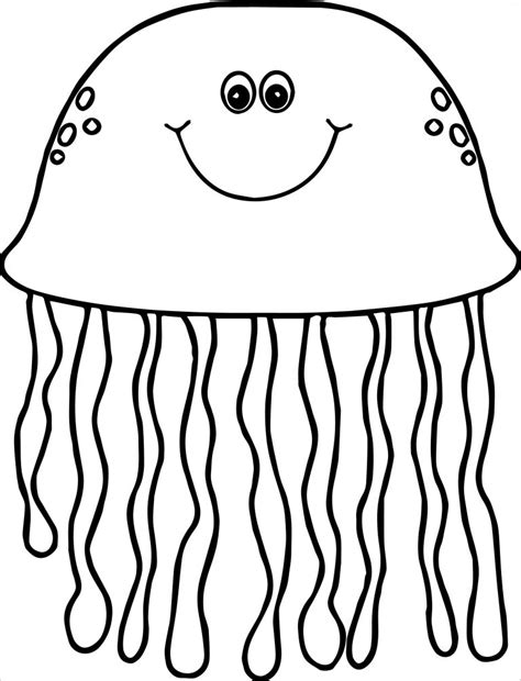 Jellyfish Coloring Page Printable - ColoringBay