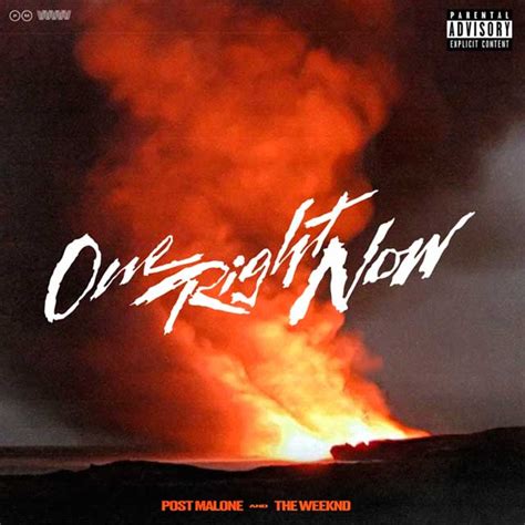 Post Malone con The Weeknd: One right now, la portada de la canción