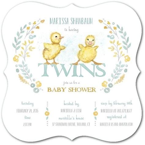 The Best Twins Baby Shower Invites - Twiniversity