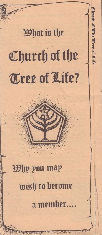 What is the Church of the Tree of Life. - Cult Jones