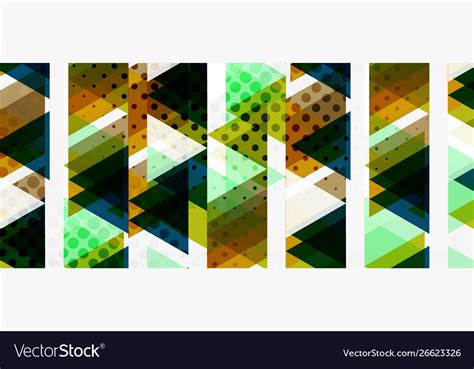 Triangle geometric abstract composition Royalty Free Vector