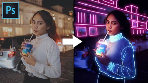 Glow Effect - Photoshop Tutorial | Glowing Lines Effect - Photoshop Trend