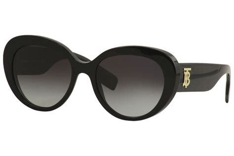 Burberry Women's BE4298 BE/4298 3001/8G Black Fashion Cat Eye ...