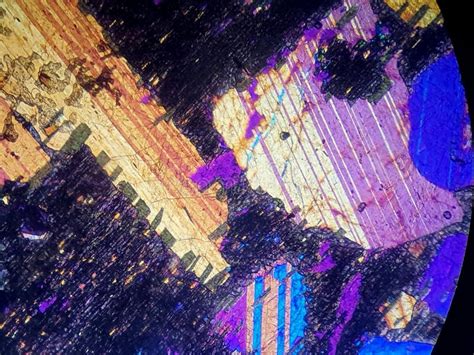 Macro Mineral Stone Crystal Seen Under a Microscope, Colorful Abstract ...