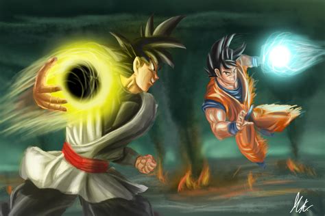 Goku vs Goku Black by Smurfboss on DeviantArt