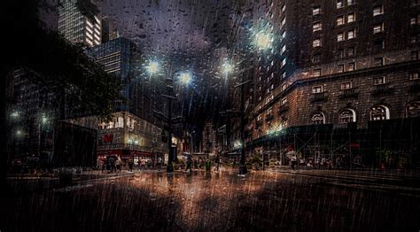 Gotham - Rainy Night on Behance