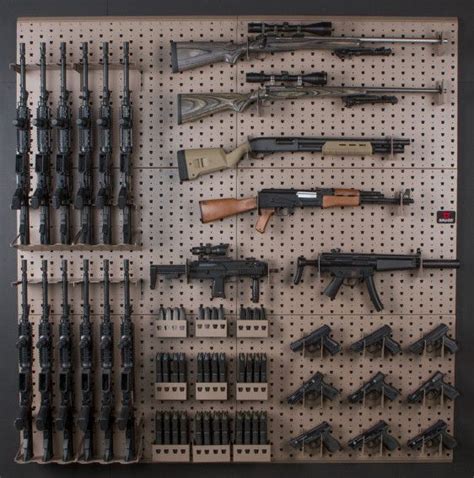 Wall mounted gun racks and storage system | shotgun | Pinterest | Wall ...