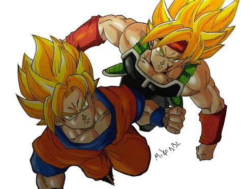 Goku and Bardock by MikeES on DeviantArt