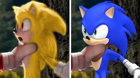 SONIC Movie 3 OLD Design VS NEW Design (SONIC BOOM VS SUPER SONIC ...