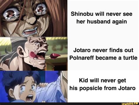 Shinobu will never see her husband again Jotaro never finds out ...