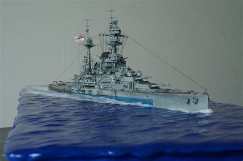 1:500 HMS Ramillies 1944 (Converted from Ark Models kit) - Ready for ...