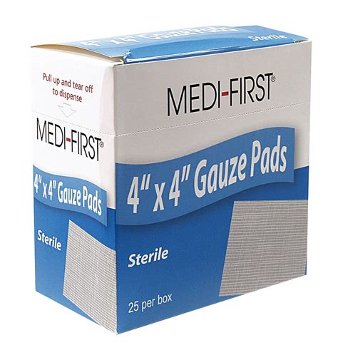 MEDIQUE Gauze Pad, Bulk, Sterile, Cotton, PK 25 - 3JMH7|62073 - Grainger