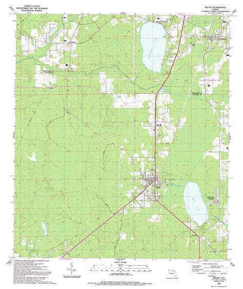 Waldo topographic map, FL - USGS Topo Quad 29082g2