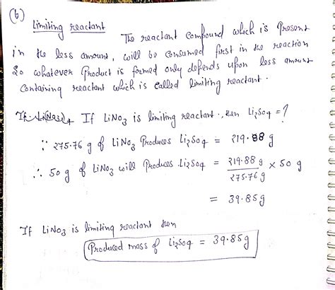 [Solved] Lead (II) sulfate reacts with lithium nitrate to produce lead ...