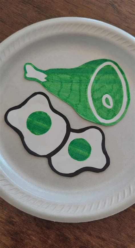 Green Eggs And Ham Craft Template