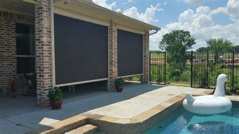 Patio Roll Away Shades - Longhorn Solar Screens - Retractable Screens