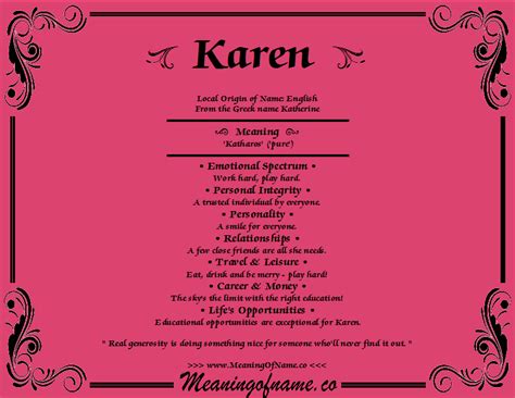 Karen - Meaning of Name