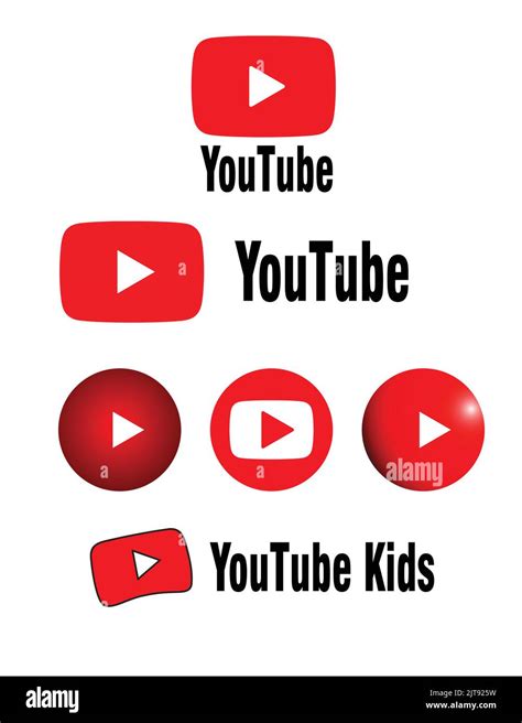 youtube logo youtube kids logo vector Stock Vector Image & Art - Alamy