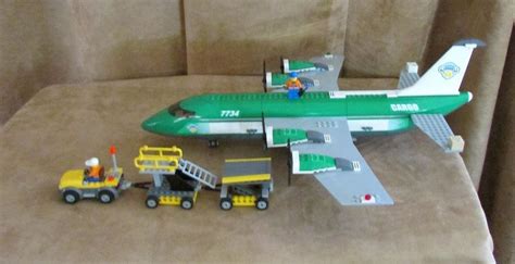 7734 LEGO City Transportation Cargo Plane complete town green airplane ...