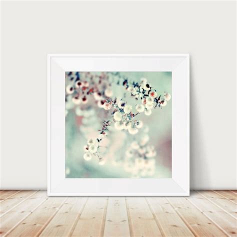 Ethereal Nature Photography Winter Photo Mint Green by ellemoss