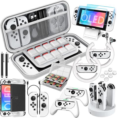 HEYSTOP Switch OLED Accessories Bundle 27 in 1 Compatible with Nintendo ...