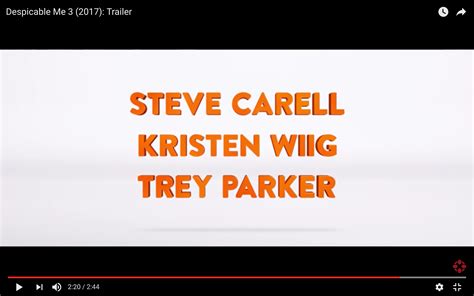 Trey Parker in cast of Despicable Me 3 ? Does Anyone have more info on ...