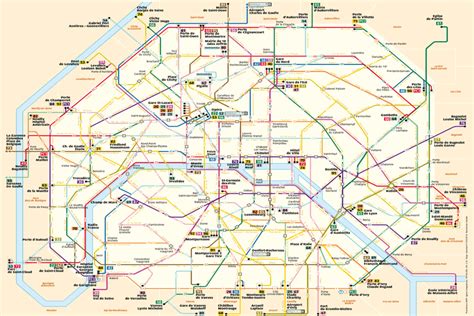 Paris City Buses - Buses and noctiliens (night buses) in Paris