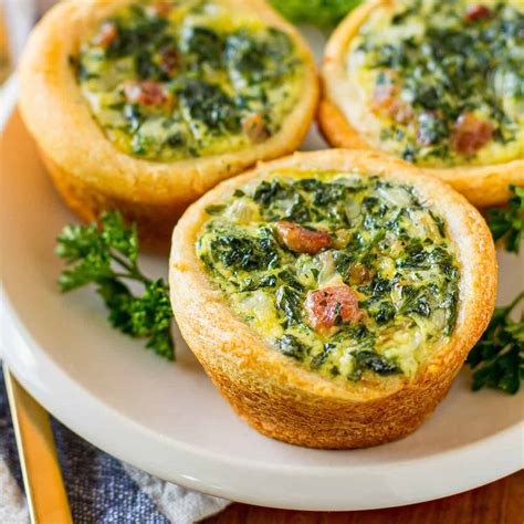 Mini Spinach Quiche Recipe for Brunch or On The Go | Unsophisticook