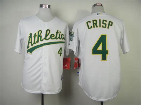 4 Coco Crisp Jersey Oakland Athletics Crisp Baseball Jersey Green White ...