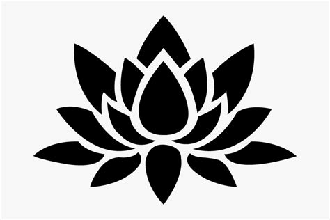 Black Transparent Lotus Flower, HD Png Download is free transparent png ...