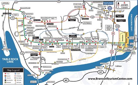 Exploring Branson, Missouri Through Its Map - 2023 Calendar Printable