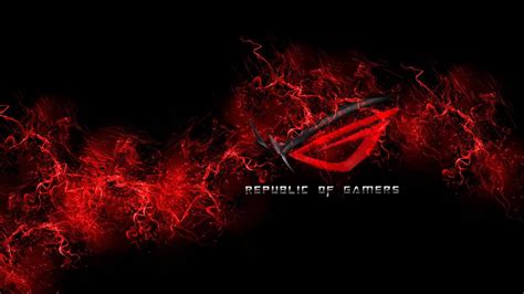 Free download Republic Of Gamers Logo Live Wallpaper DesktopHut ...