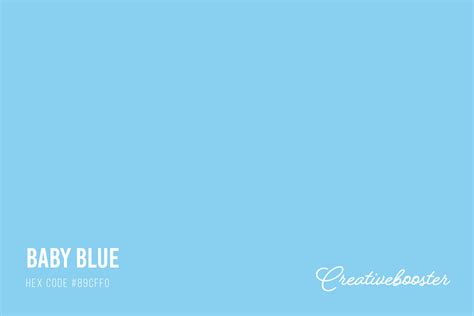 All About the Color Baby Blue (Hex Code #89CFF0) – CreativeBooster