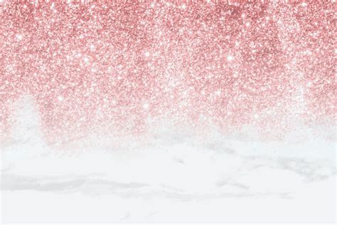 Pink glittery pattern on white marble background vector | premium image ...