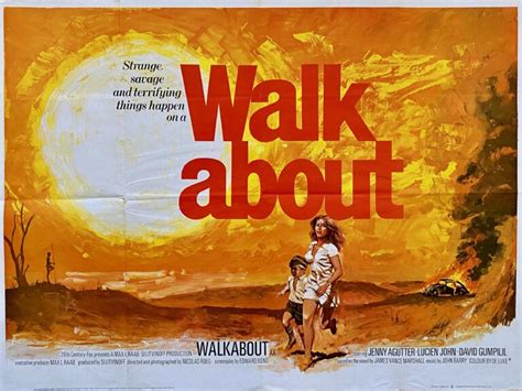 Original Walkabout Movie Poster - Nicolas Roeg - Jenny Agutter - Australia