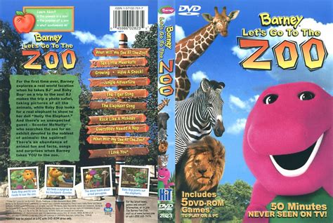 Barney Goes To The Zoo - TV DVD Scanned Covers - 6Barney Goes To The ...