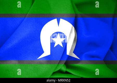 Torres Strait Islanders Flag. Close Up Stock Photo - Alamy