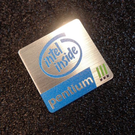 Intel Pentium III Retro PC Logo Label Decal Case Sticker Badge - Etsy