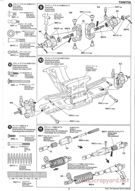 Tamiya - 58312 - Manual • Blackfoot Xtreme - WT-01 • RCScrapyard ...