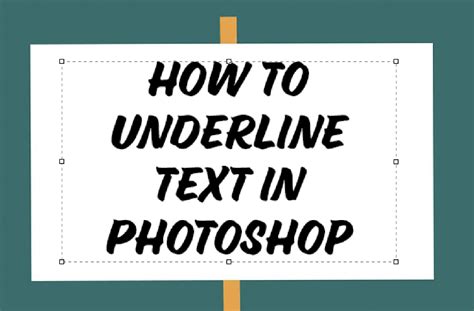 2 Ways to Underline Text with Custom Styles in Photoshop