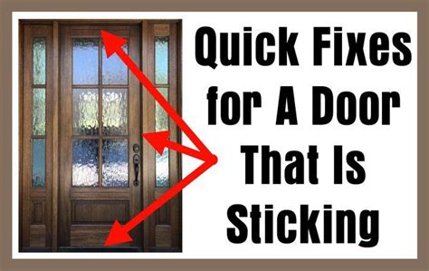 Quick Fixes for A Door That Is Sticking | Door frame repair, Door frame ...