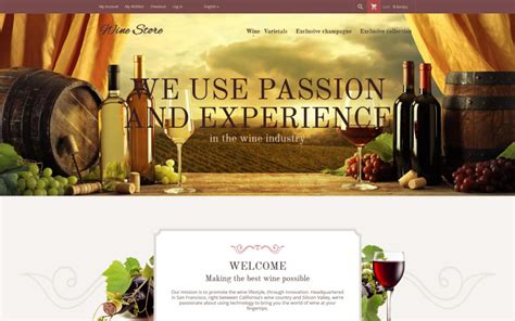 Wine Store Magento Theme #55961 - TemplateMonster