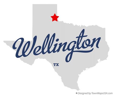 Map of Wellington, TX, Texas