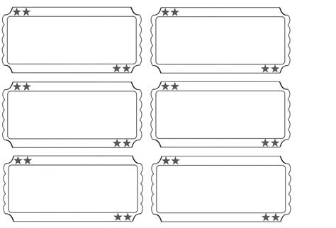 Printable Mulligan Tickets Template - Printable Word Searches