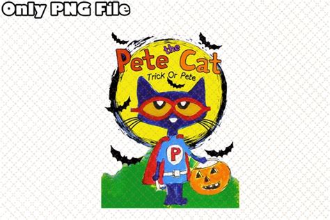 Pete the Cat Halloween Png Halloween Party Digital Pete Cat - Etsy