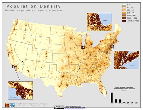 High Quality Population Density Map of the United States [3,200x2,400 ...