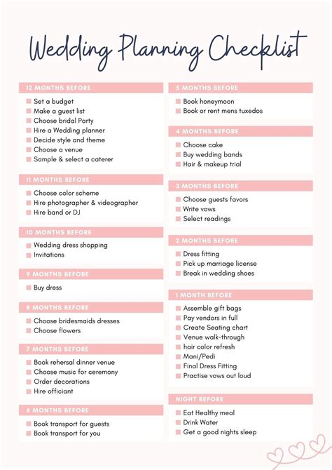 Wedding Planning Checklist - Etsy